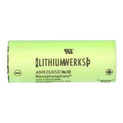 A123 ANR26650M1B LiFePO4 Akku 3,3V 2500mAh – 26650 Zelle mit U-Lötfahne