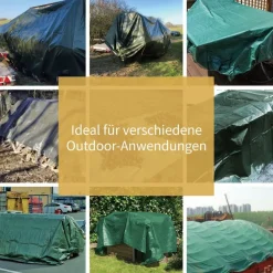 Abdeckplane GUARD SHIELD Wasserdicht 3m x 5m Grün Multifunktionsplane