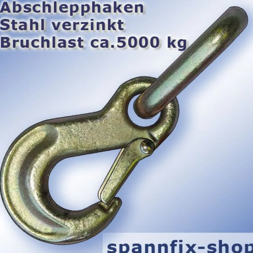 Abschlepphaken mit Triangel Bruchlast ca. 5000 kg Karabinerhaken Auto PKW Haken