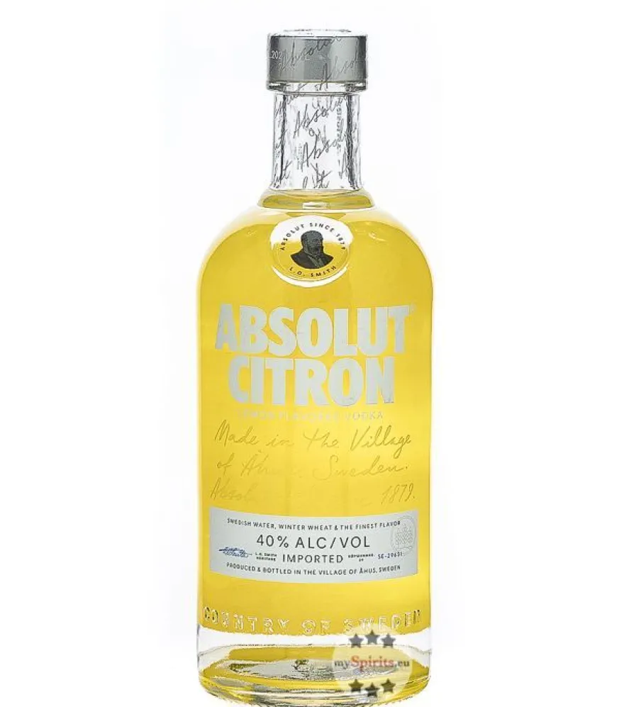 Absolut Vodka Citron (40 % vol., 0,7 Liter)