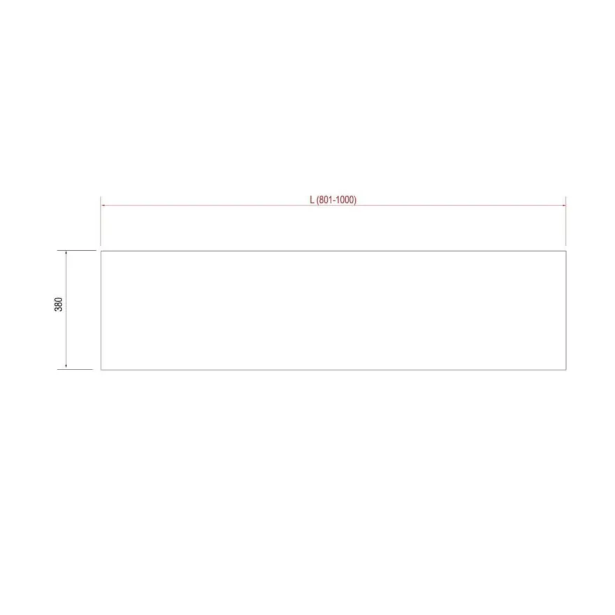 Abstellboard Compakt 38 von 801 bis 1000 mm EICHE HAVANA