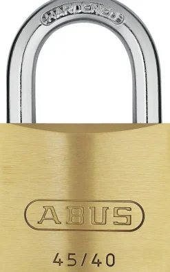 Abus Vorhangschloss Messing 45/40 Triples 3 Stück