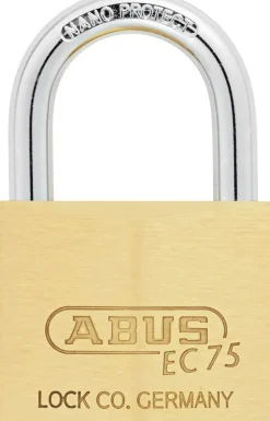 Abus Vorhangschloss Messing 75/50 gleichschließend