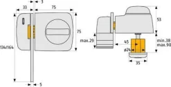 ABUS 7530 W Tür - Zusatzschloss MIT Sperrbügel für schmale Profile