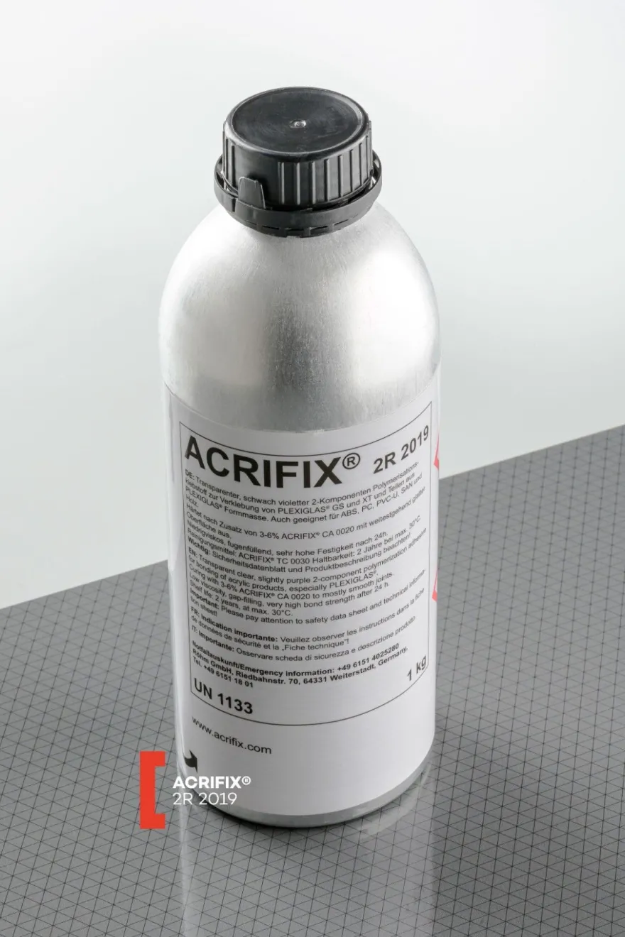 Acrifix 2R 2019 und / oder Katalysator CA 0020 2-Komponenten Klebstoff Plexiglas PMMA