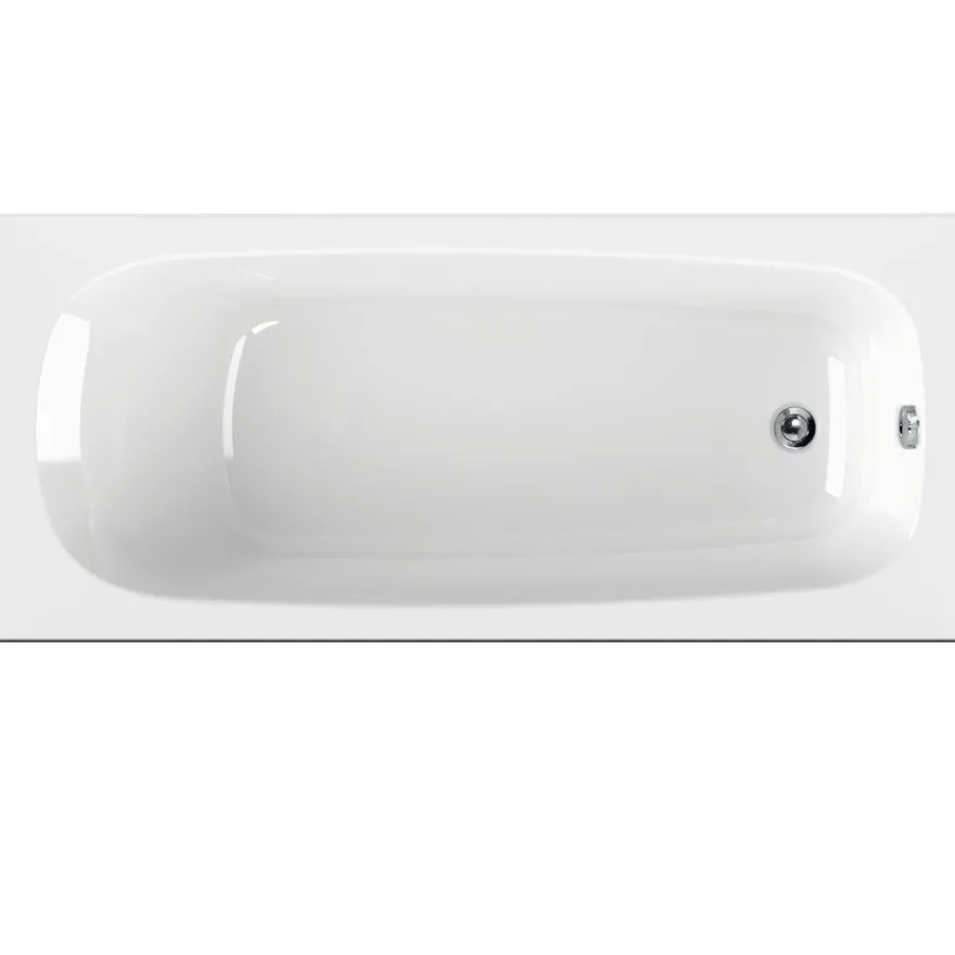 Acryl Badewanne Korana 170 x 75 x 41,5 cm weiß rechteck Wanne