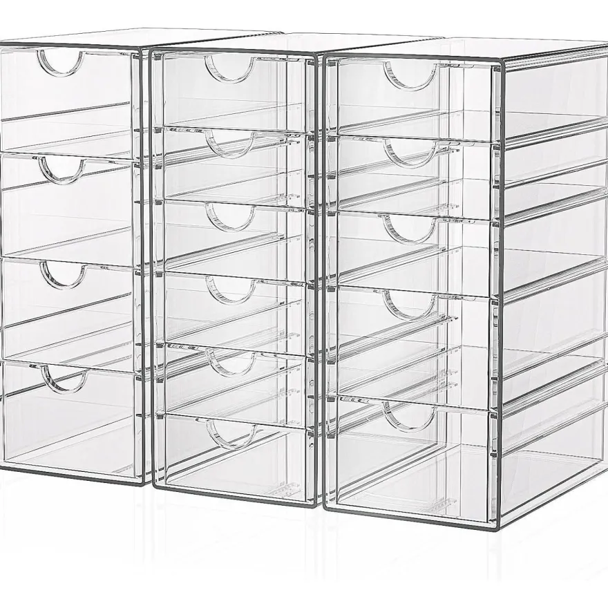 Acryl Schubladenboxen Schreibtisch Organizer Make up 15 Schubladen Büro Schule