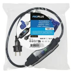Adapterkabel 150cm 3x 2,5mm² von Schuko nach CEE + Fehlerstromschutzschalter
