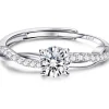Adramata 925 Sterling Silber Ring Damen Verstellbar Daumenring Verlobungsring