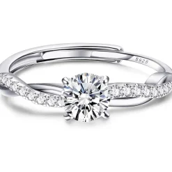 Adramata 925 Sterling Silber Ring Damen Verstellbar Daumenring Verlobungsring