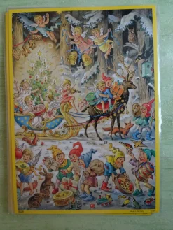 Adventskalender Korsch Din A4 NEU - Wohnstube Postamt Weihnachtsmarkt Wichtel Engel