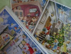 Adventskalender Korsch Din A4 NEU - Wohnstube Postamt Weihnachtsmarkt Wichtel Engel