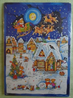 Adventskalender Korsch Din A4 NEU - Wohnstube Postamt Weihnachtsmarkt Wichtel Engel