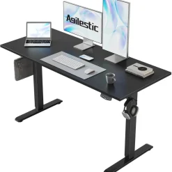 Agilestic Höhenverstellbarer Schreibtisch 110 x 60 cm, Elektrisch mit
