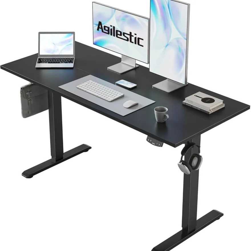 Agilestic Höhenverstellbarer Schreibtisch 110 x 60 cm, Elektrisch mit
