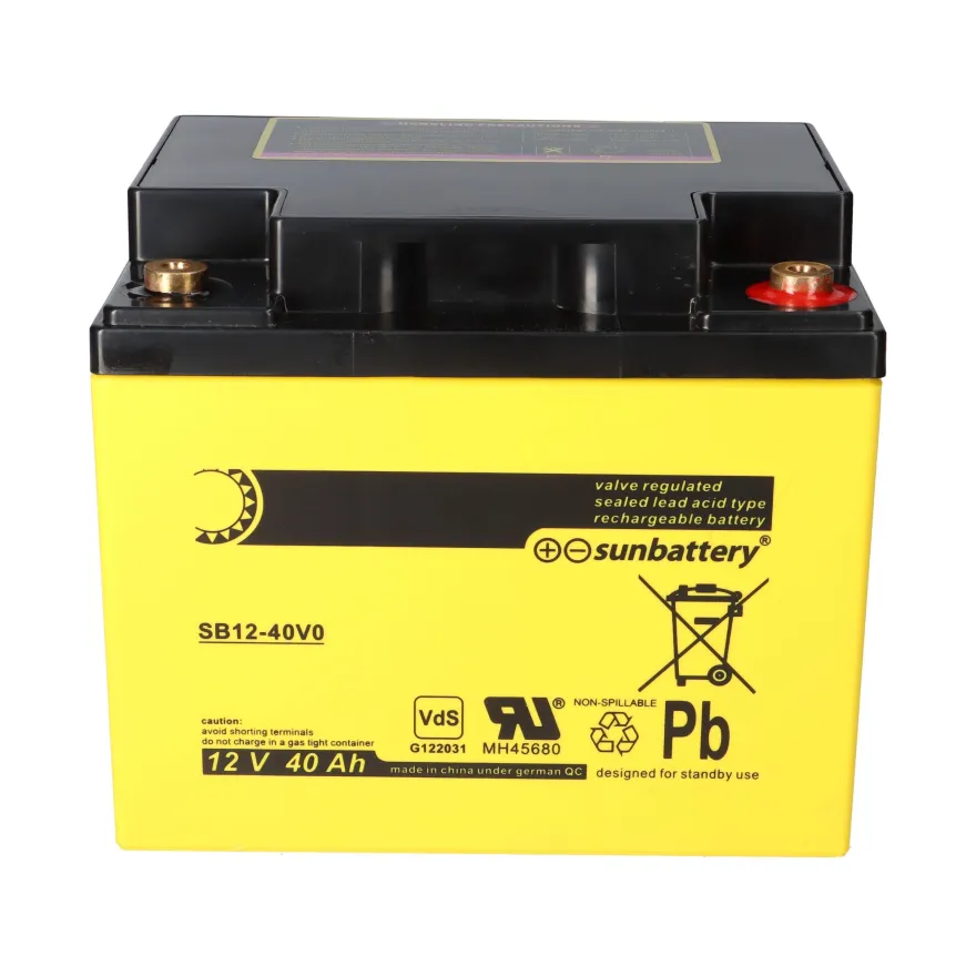 AGM Ersatzakku 12V 40Ah für SSB SBLV40-12i – SUN Battery kompatibel