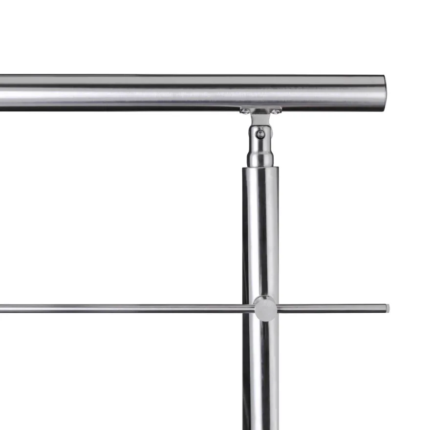 AICA Handlauf 180cm Geländer 5 Querstäbe Treppengeländer Balkongeländer Edelstahl