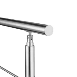 AICA Handlauf 180cm Geländer 5 Querstäbe Treppengeländer Balkongeländer Edelstahl