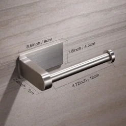 Aikzik Toilettenpapierhalter ohne Bohren, Selbstklebend, Edelstahl
