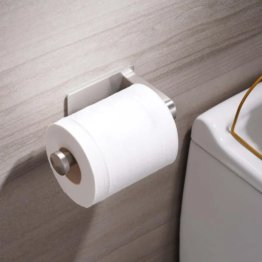 Aikzik Toilettenpapierhalter ohne Bohren, Selbstklebend, Edelstahl