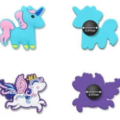 Ainiv 20er Set Einhorn Schuh Charms für Kinder, Cartoon PVC Shoe Charms für