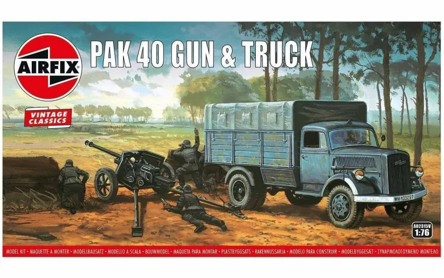 Airfix PAK 40 Gun & Truck in 1:76 1602315 Airfix A02315V Bausatz