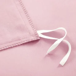 Aisbo Bettwäsche 200x220 cm Baumwolle Rosa 3-teiliges Set mit 2 Kissenbezügen