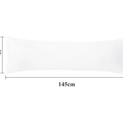 Aisbo Kissenbezug 40x145 cm (2er Set) - Weicher Mikrofaser Bezug mit