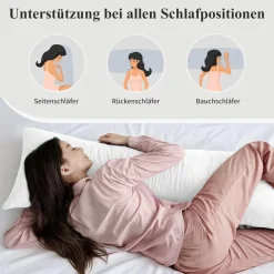 Aisbo Kissenbezug 40x145 cm (2er Set) - Weicher Mikrofaser Bezug mit