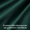 Aisbo Mikrofaser Bettwäsche 220x240 cm 3-teilig Dunkelgrün mit Reißverschluss