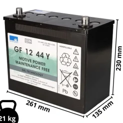 Akku kompatibel E-Mobile Invacare Ranger II FWD 12V 44Ah