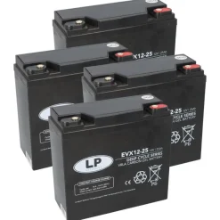 Akku-Satz 48V 25Ah für VELECO Turris & ZT15 | ersetzt 22Ah