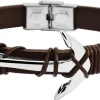Akzent Lederband braun Armband 21 cm Band verstellbar
