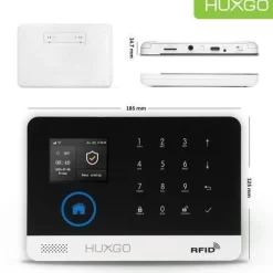 Alarm System mit Funk Alarmsirene HXA003 2G, 7x Bewegungssensor, Smart Home Security
