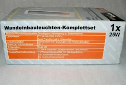 Alaska 1501 Halogen Metall Treppen Wand Einbau leuchte strahler spots 25W Weiß