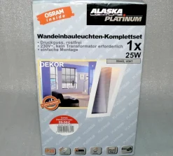 Alaska 1501 Halogen Metall Treppen Wand Einbau leuchte strahler spots 25W Weiß