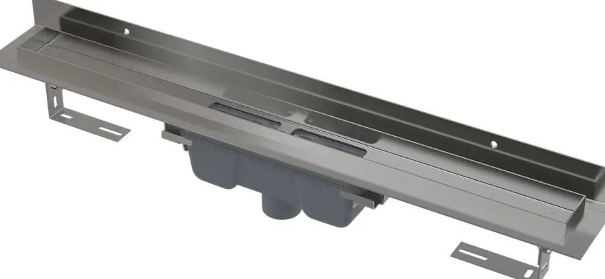 Alcadrain APZ1016 Wall Duschrinne mit Rand für den vollen Rost 750mm