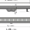 Alcadrain APZ30 WALL Duschrinne mit Rand für die Wand