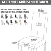 Alishomtll 6er Set Jacquard Stretch Stuhlhussen für Schwingstühle, Universal
