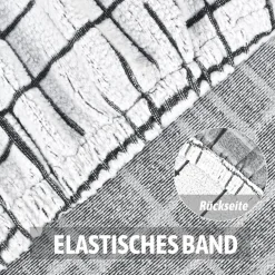 Alishomtll 6er Set Jacquard Stretch Stuhlhussen für Schwingstühle, Universal