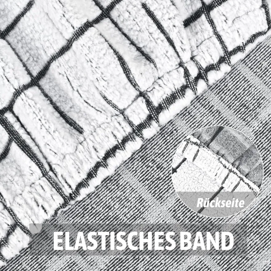 Alishomtll 6er Set Jacquard Stretch Stuhlhussen für Schwingstühle, Universal