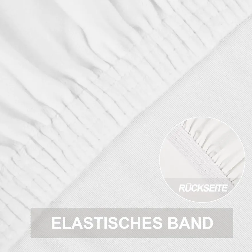 Alishomtll 4er Set Stretch Samt Stuhlhussen, waschbare und elastische