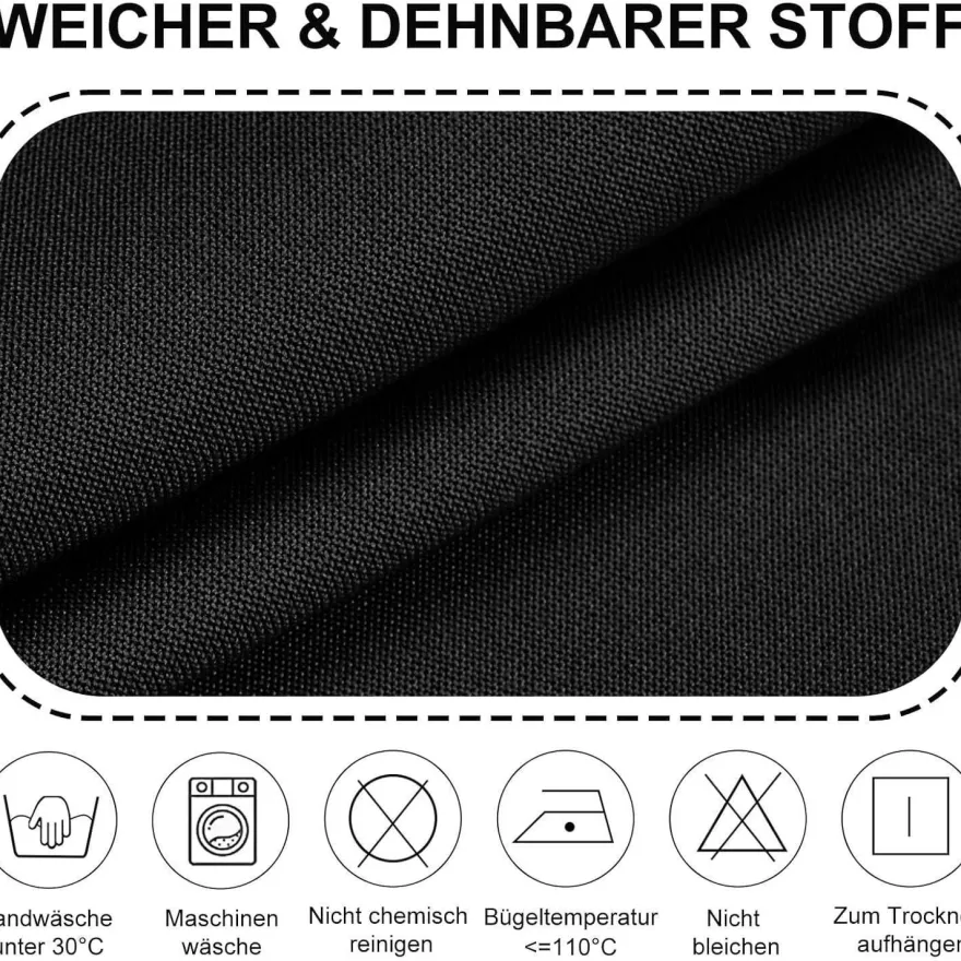 Alishomtll 6er Set Stuhlhussen mit Armlehnen, Stretch, abnehmbar und waschbar