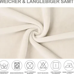 Alishomtll 6er Set Stuhlhussen aus Stretch-Samt, waschbar, für Esszimmerstühle