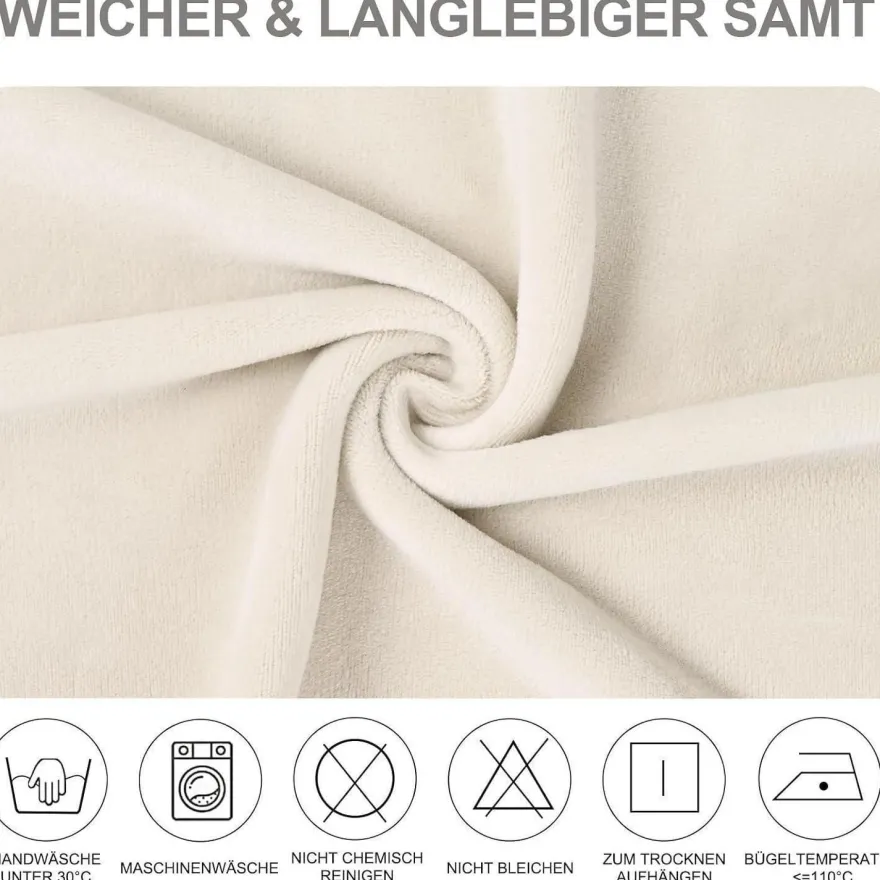 Alishomtll 6er Set Stuhlhussen aus Stretch-Samt, waschbar, für Esszimmerstühle