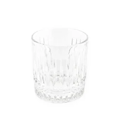 Almina Elisa 6 Teiliger Trinkgläser-Set aus Glas mit Riffle Design 240 ml