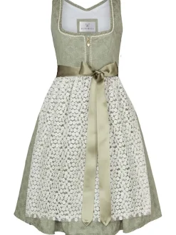 Alpenfee Dirndl Amy 60cm Länge pistazie
