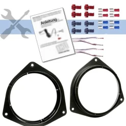 Alpine 16,5cm 2Wege Koaxial Auto Lautsprecher für Toyota Corolla E12 Türen vorne