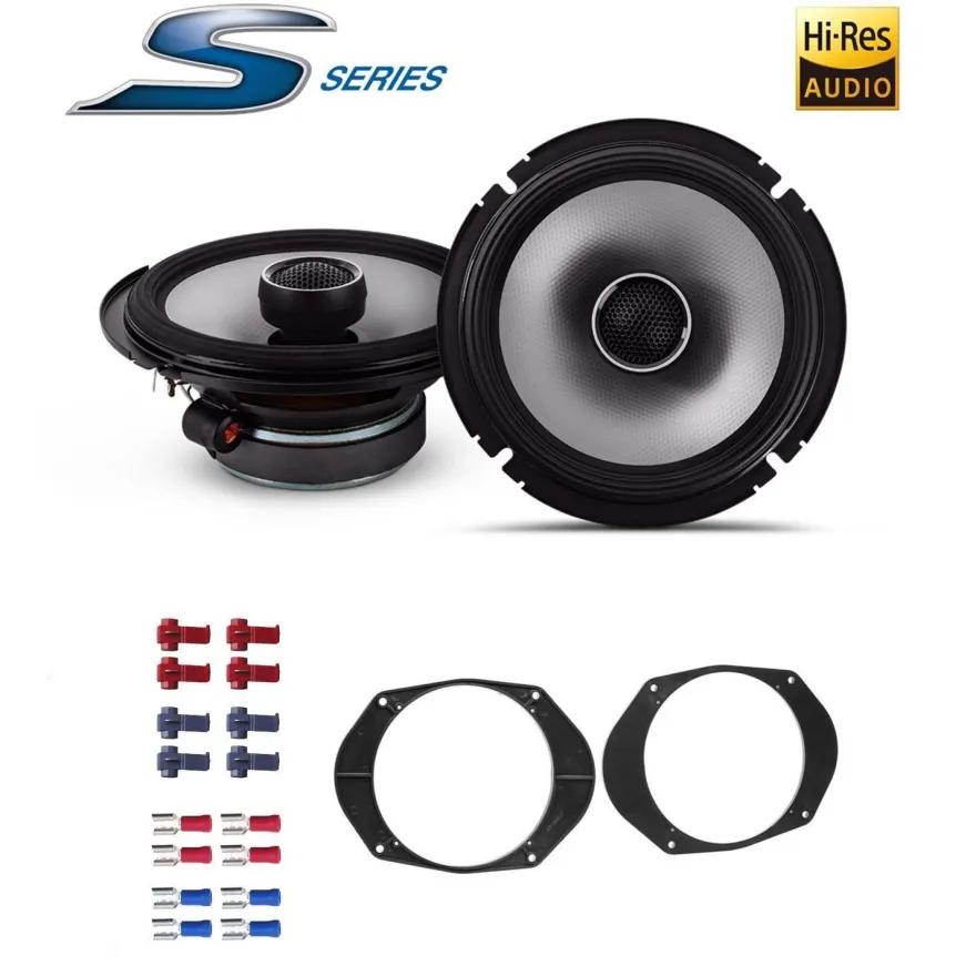 Alpine 16,5cm (6,5-Zoll) 2-Wege Koaxial Auto Lautsprecher für Ford Fiesta V MK6