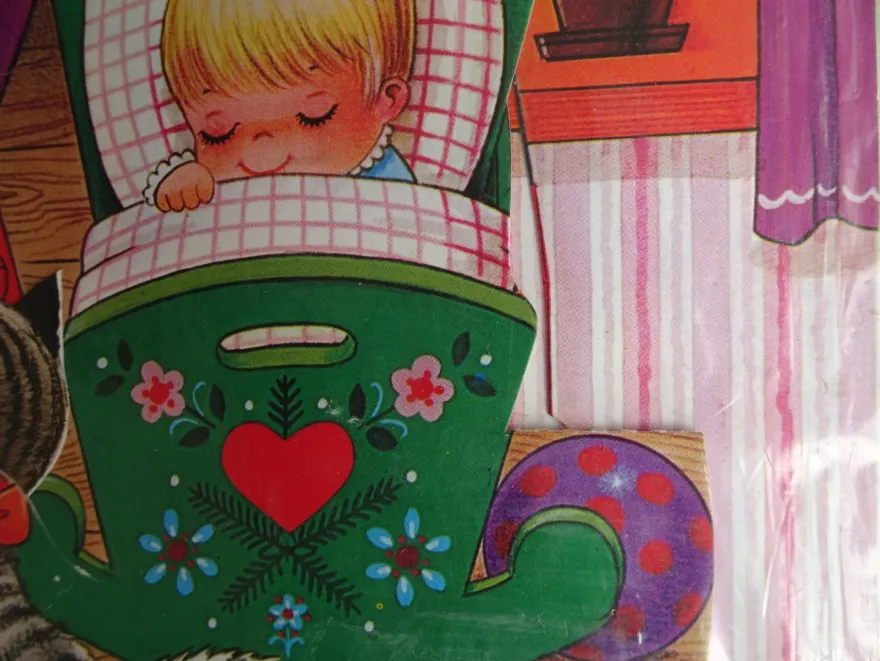 alte 3D bewegliche Adventskalender Moldow Gemo Dänemark - Engel -